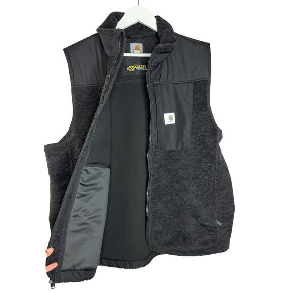 Carhart Men's Yukon Extremes Wind Fighter Fleece Waterproof Black Vest Size XL - Picture 4 of 11